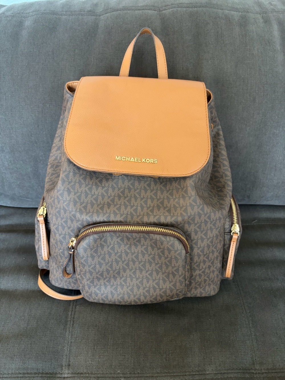 Michael Kors Beige Interior Leather Logo Tag